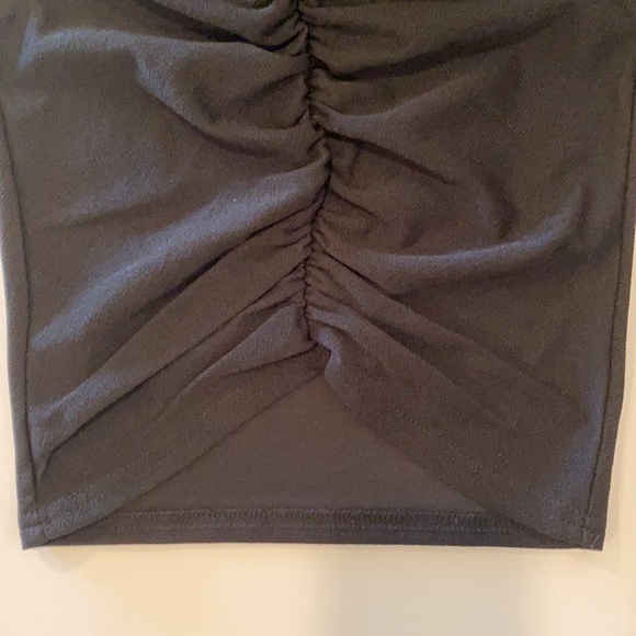 🩷🩵Pretty Little Thing - Black Strappy Ruched Midi Dress - Picture 9 of 9